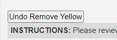 Screenshot from a website that had been covered in yellow highlighting, but now has a "remove yellow" button that makes the yellow go away and thus makes the Very Important Text readable to people with contrast sensitivity.